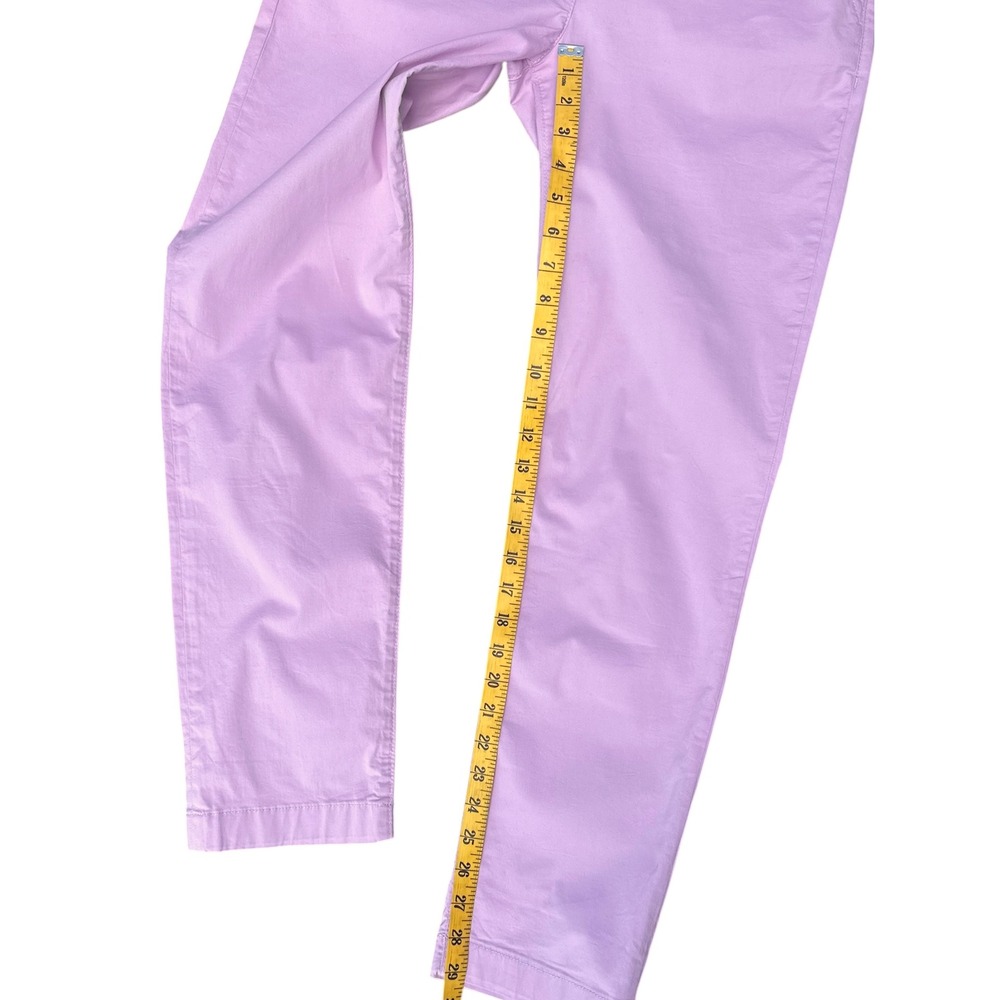Boden Pants Lilac Pink Cotton Blend Slim‎ Chino Trousers Womens Size 6R - Picture 7 of 7